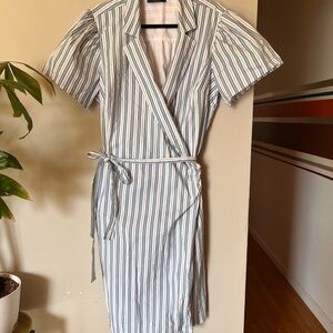 Striped Wrap Dress
